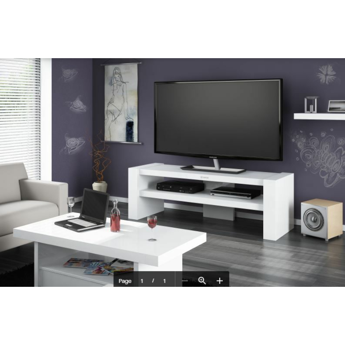 Cortex Davos TV Stand, White main product photo