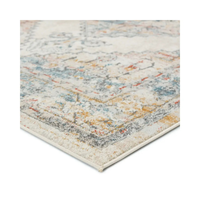 Vibe by Jaipur Living Lisette Medallion Multicolor Light Gray Area Rug main product photo