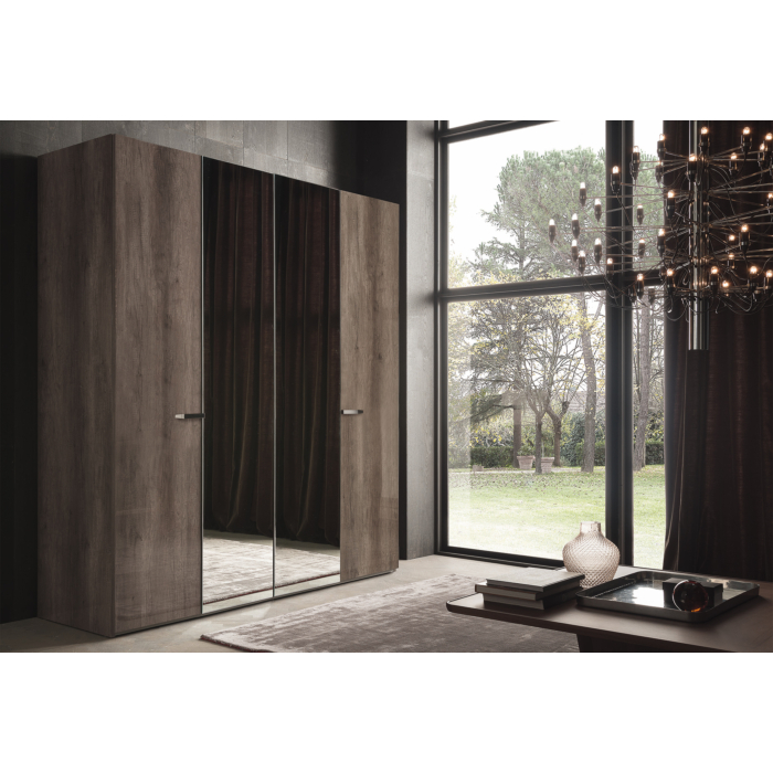 Matera 4-Door Swinging Wardrobe with 2 Central Mirrors | ALF (+) DA FRE main product photo