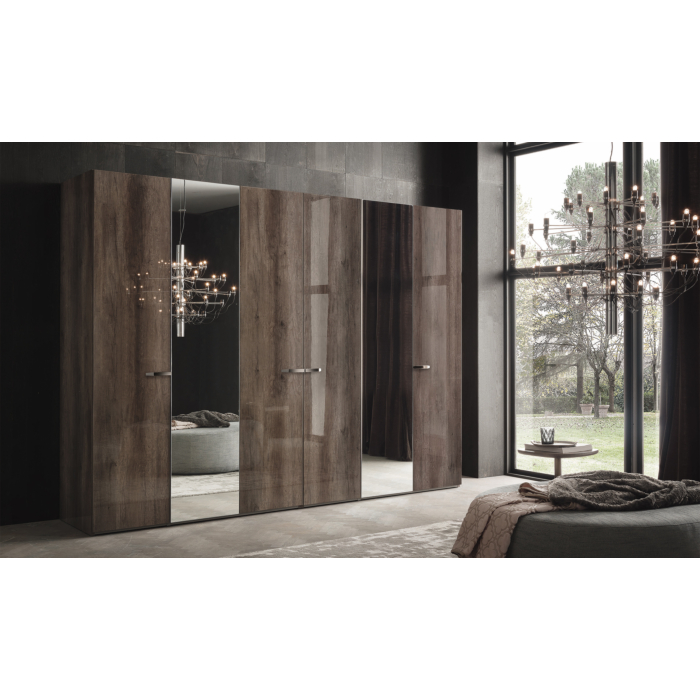 Matera 6-Door Swinging Wardrobe with 2 Mirrors | ALF (+) DA FRE main product photo