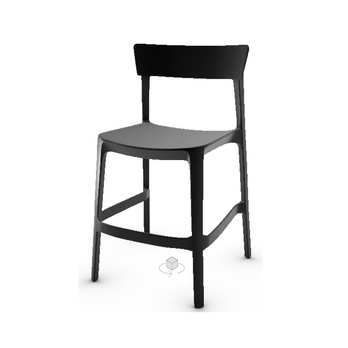 Calligaris Skin Stackable Polypropylene Stool Suitable For Outdoor Use main product photo