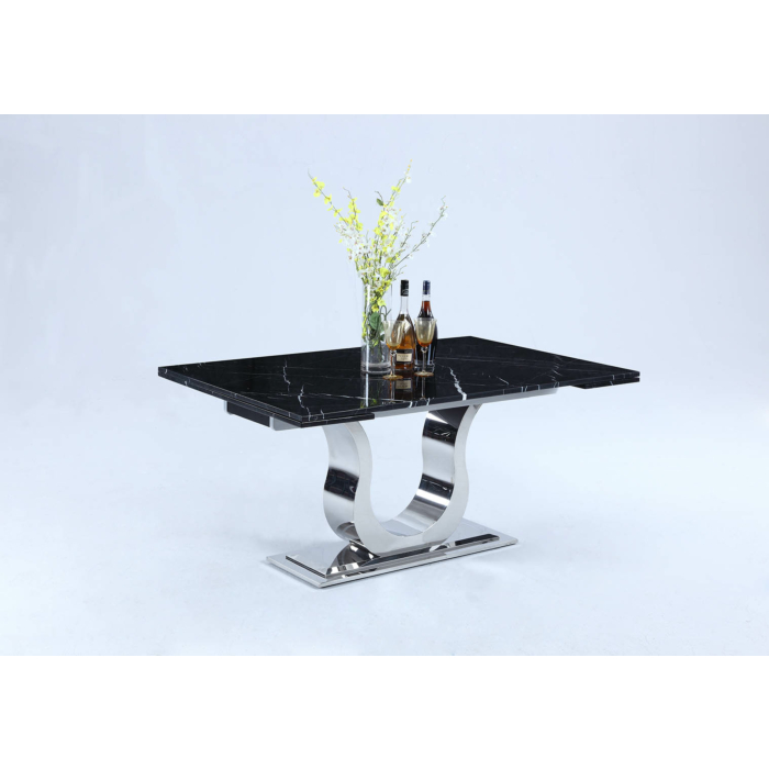 Chintaly Nadia Extendable Dining Table with Marble Top main product photo