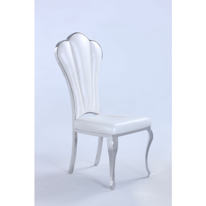 Chintaly Raegan Side Chair, White main product photo