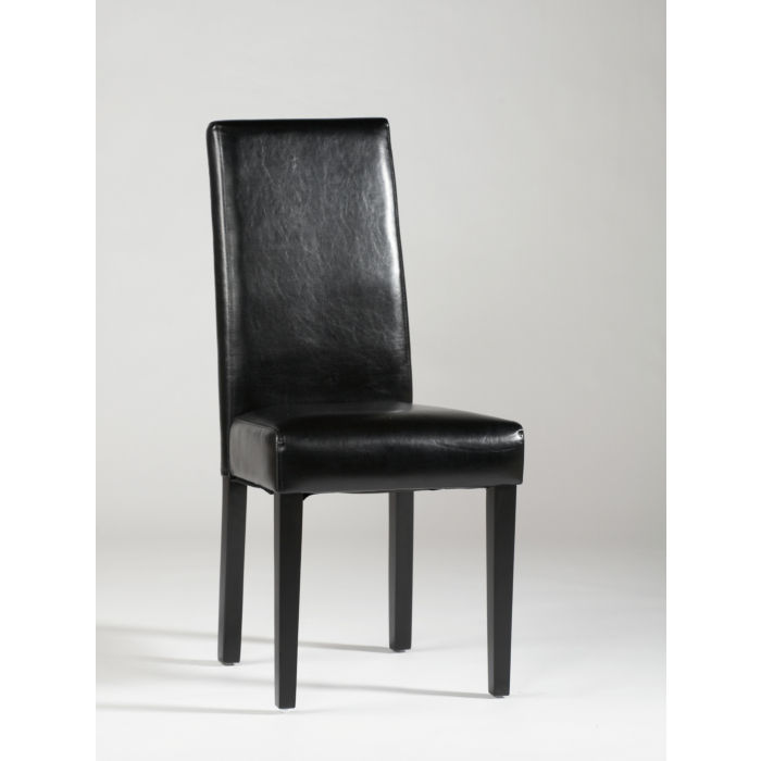 Chintaly Straight Back Parsons Chair, Black main product photo