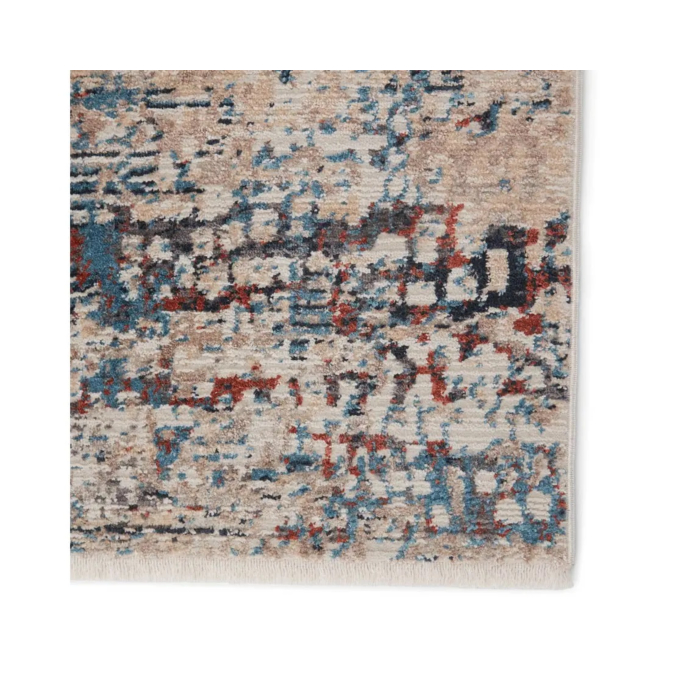 Vibe by Jaipur Living Halston Abstract Blue/ Gray Runner Rug