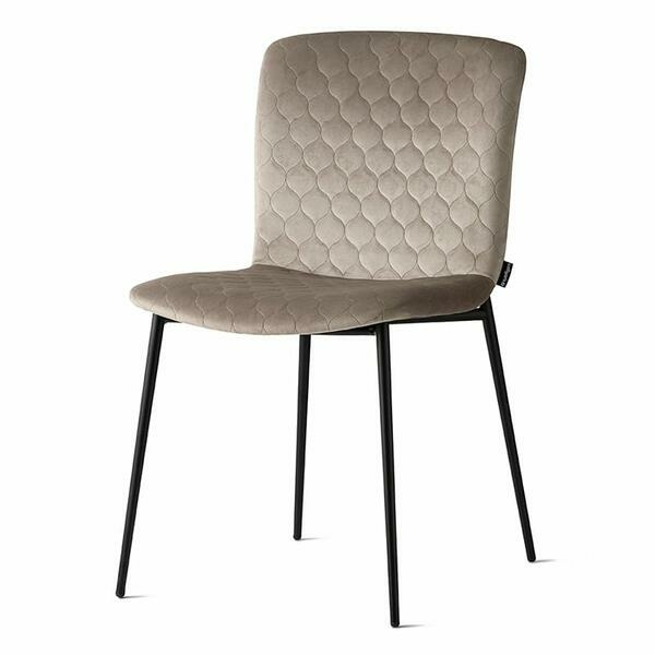 Luxurious Love Upholstered Chair CS-1885-A with Metal Frame by