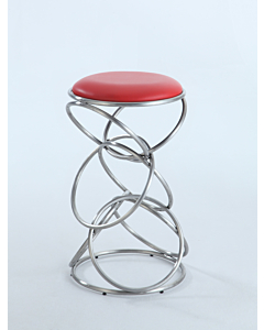 Chintaly 0545 Bar Stool Red