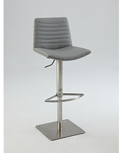 Chintaly 0572 Adjustable Bar Stool, Gray
