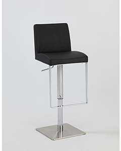 Chintaly 0813 Adjustable Swivel Bar Stool, Black