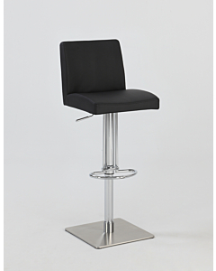 Chintaly 0814 Adjustable Swivel Bar Stool, Black