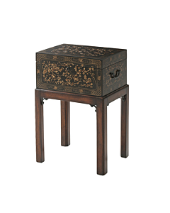 Theodore Alexander The Floral Painted Box Accent Table