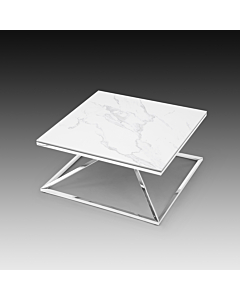Pyramid Coffee Table, Ceramic White Gloss | Creative Furniture
