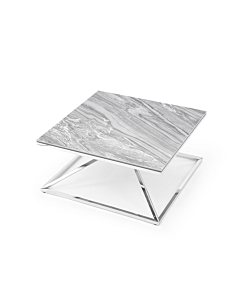 Pyramid Coffee Table, Ceramic Gray Gloss | Creative Furniture