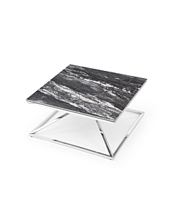 Pyramid Coffee Table, Ceramic Dark Gray Gloss | Creative Furniture