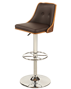 Chintaly 1353 Height Adjustable Bar Stool Brown
