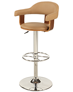 Chintaly 1386 Height Adjustable Bar Stool Taupe