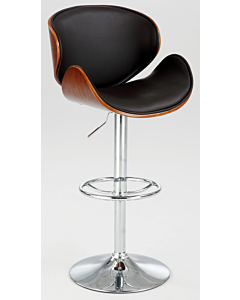 Chintaly 1403 Height Adjustable Bar Stool Brown