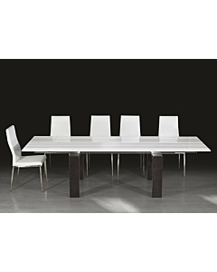 Stone International Saturn Extra Light 5926 Extending Dining Table with Thin Beveled Edge Top