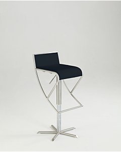 Chintaly 1627 Height Adjustable Bar Stool Black