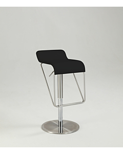 Chintaly 1638 Height Adjustable Bar Stool Black