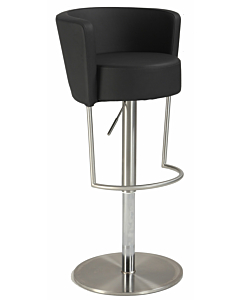 Chintaly 1640 Height Adjustable Bar Stool Black