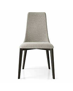Calligaris Etoile CS1423 Upholstered Chair with High Back and Wooden Legs | Made to Order