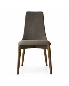 Calligaris Etoile CS1423 Upholstered Chair with High Back and Wooden Legs | Quick Ship