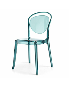 Calligaris Parisienne Polycarbonate Stackable Chair Suitable For Outdoor Use | Quick Ship