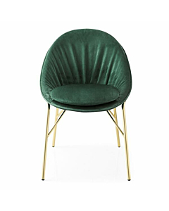 Calligaris Lilly Upholstered Armchair with Metal Frame | Made to Order