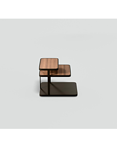 Elite Modern Quatro End Table, All Wood Top
