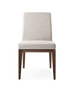 Calligaris Bess CS1463 Padded Upholstered Chair with Wooden Legs | Made to Order