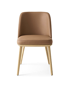 Calligaris Foyer CS-1888 Upholstered Chair with Wooden Base | Made to Order