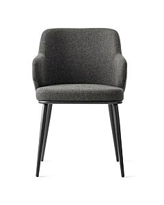 Calligaris Foyer CS-1898 Upholstered Armchair with Metal Base | Made to Order