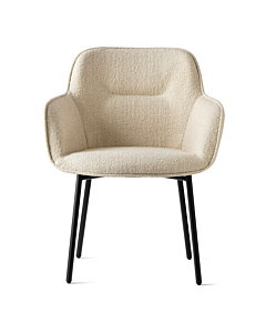 Calligaris Cocoon CS2076 Upholstered Armchair with Metal Legs | Made to Order