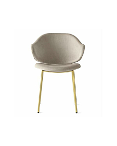 Calligaris Holly padded chair with a metal base | Made to Order