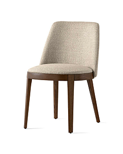 Calligaris Adèl CS2095 Upholstered Chair with Wooden Base | Special Order