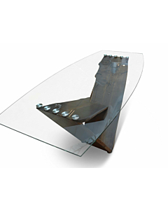 Cortex Winik Glass Top Dining Table