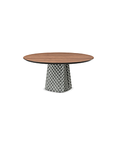 Atrium Wood Round Dining Table