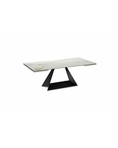 Elite Modern Prism Ceramic Top Extension Table