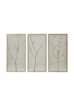 Theodore Alexander Silver Hawthorn Trio Wall Mirror