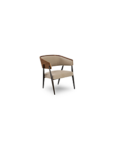 Elite Modern Aria Accent Chair with Wood Back