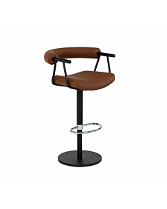 Elite Modern Bruso Adjustable Height Swivel Bar Stool
