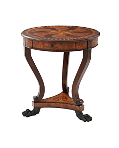 Theodore Alexander Burl Swirls Side Table