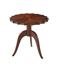 Theodore Alexander Modern Piecrust Accent Table