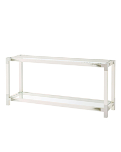Theodore Alexander Cutting Edge Console Table, Longhorn White