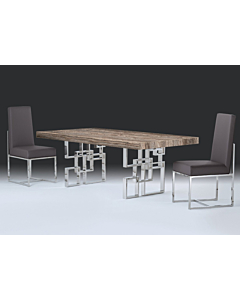 Stone International Windows Rectangular Dining Table