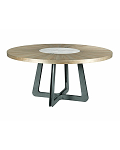 American Drew Ad Modern Synergy Concentric Round Dining Table Complete