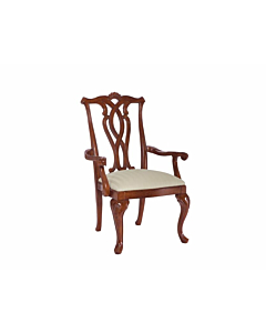 American Drew Cherry Grove Pierced Back Armchair