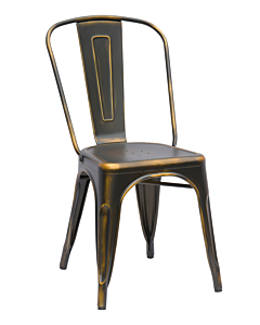 Chintaly Alfresco 8022 Side Chair, Antique Gold