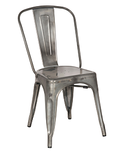 Chintaly Alfresco 8022 Side Chair, Gun Metal